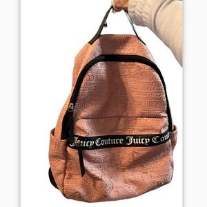 Juicy Couture Word Search TFY Our Zips Say It All Pink Backpack Flaws
